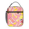 1 Piece Zipper Closure Vintage Clown Storage Bag Pocket Mr Blobby School Lunch Food Box Reusable For Lunch Food Bag