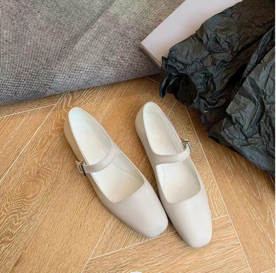 

Женские балетки из коровьей кожи, черные, высокого качества, модный дизайн, удобные туфли Мэри Джейн для женщин 39 белый