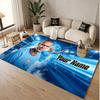 Custom Rug Erling Haaland Pattern Print Name Text Soft Non‑Slip Floor Carpet for Home Indoor Decoration