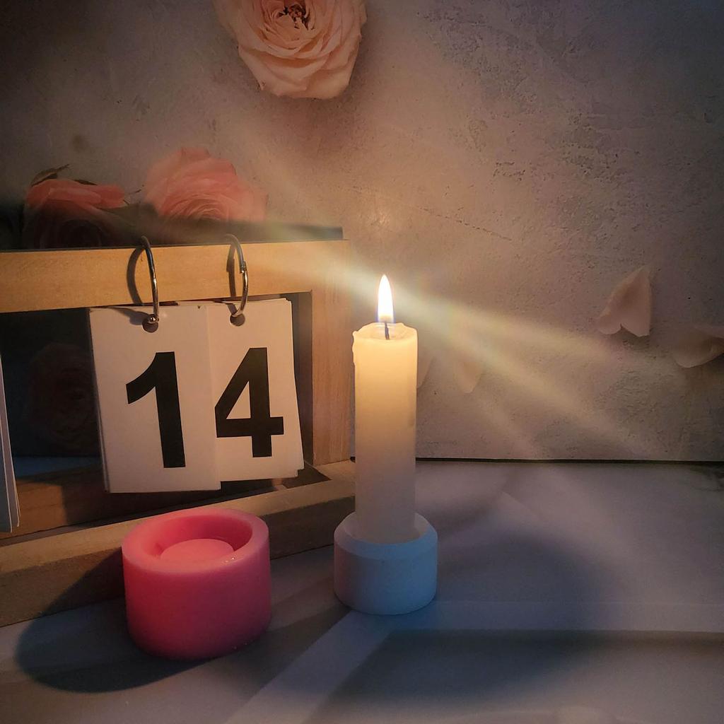 Handwerk Kerzenständer Formen Silikon DIY 3D Kerzenständer Güsse Handgemachtes Geschenk Ton Handwerk Dekorationen Formen