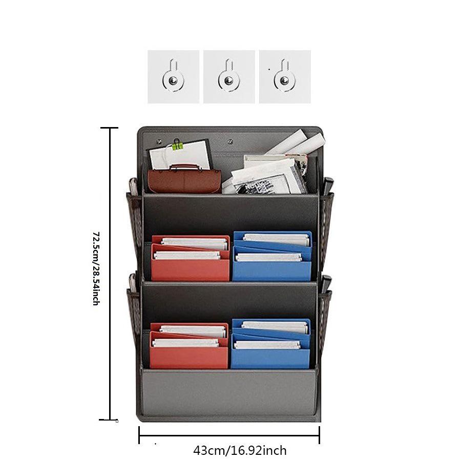 Wall-Mounted Fabric Shoe and Sundries Organizer