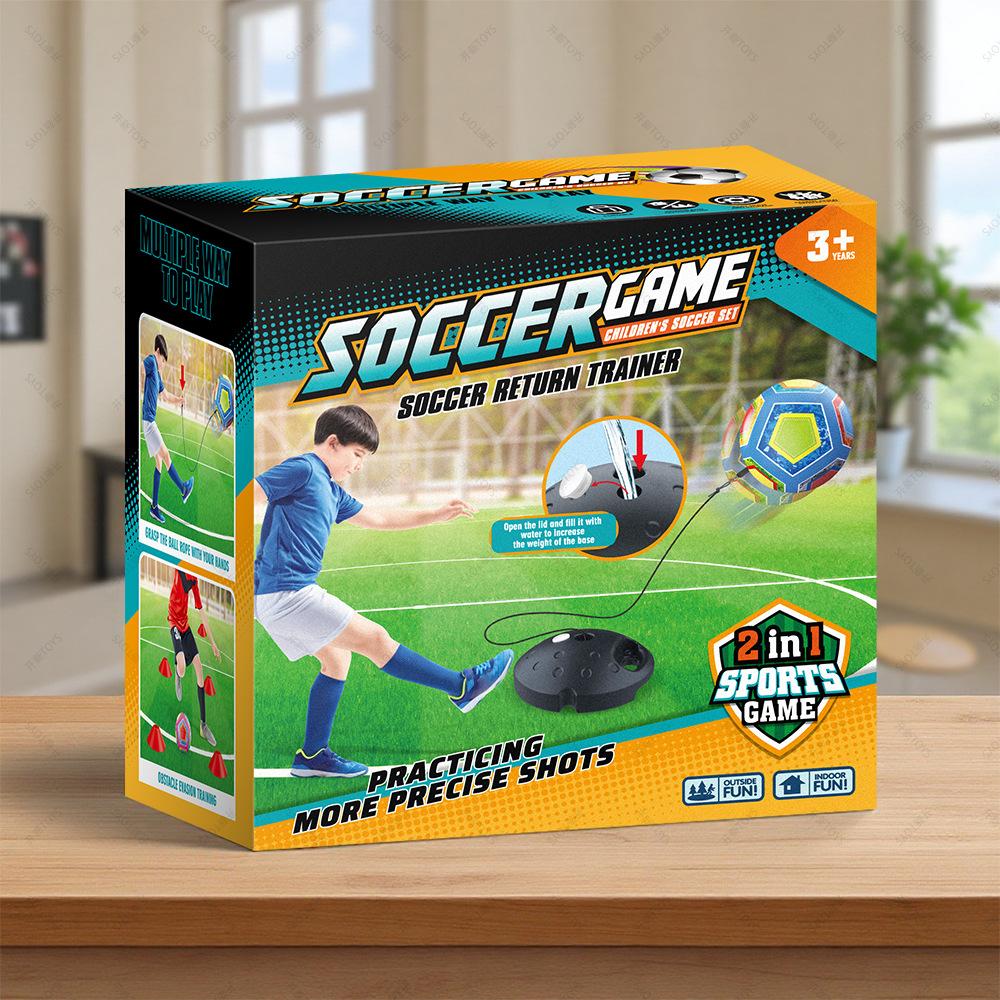 Gravity Base Soccer Ball Juggling Rebound Training Set Kids Outdoor Fitness Football Toy Gift