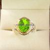 Peridot Oval Cut Gemstone With 925 Sterling Silver Ring For Men's #B465 JL375683900629