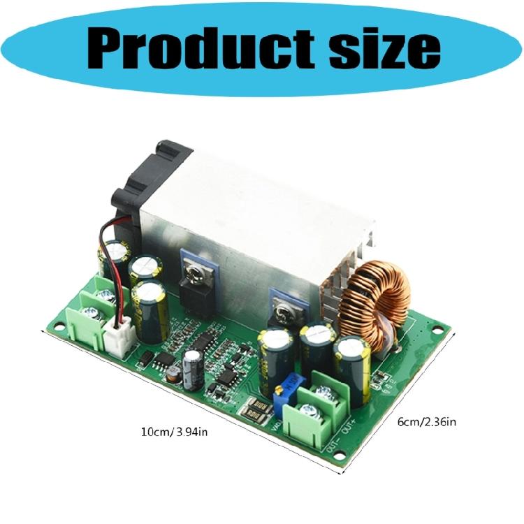 Hochstrom 25A 600W DCDC Abwärtswandler Spannungsreglermodul 12-75V auf 2,5-50V für Elektronikprojekte