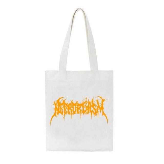 Geantă gotică pentru femei, geantă de pânză Harajuku y2k, întunecată, de mare capacitate, genți de umăr Ulzzang noi