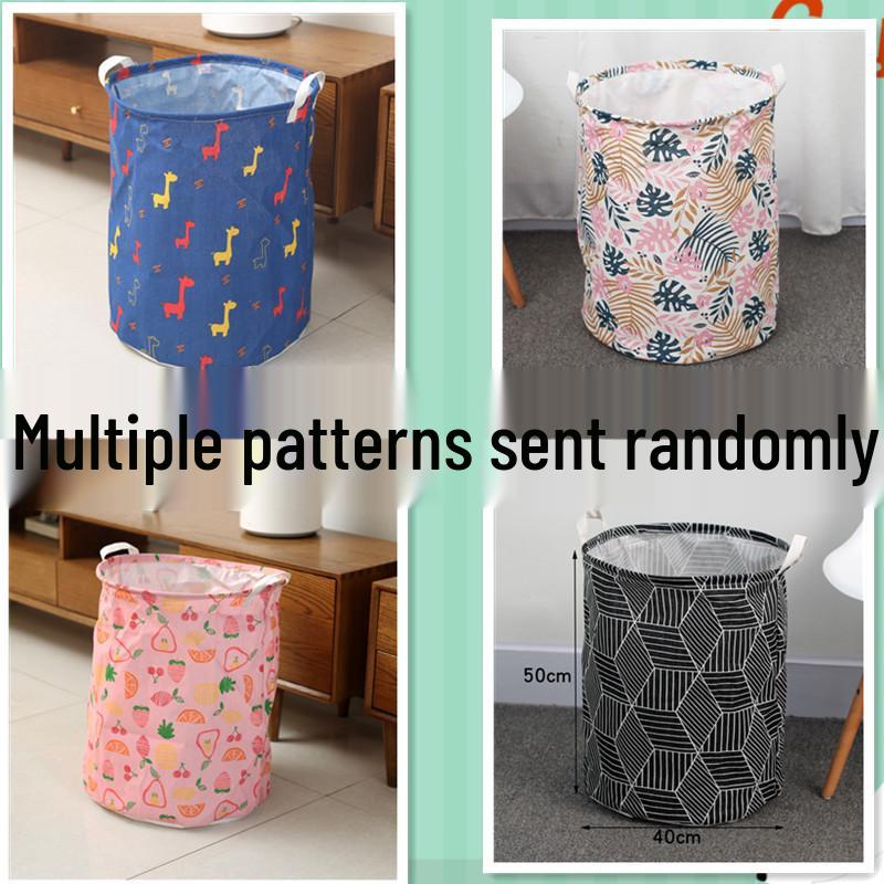 Cotton Linen Collapsible Laundry & Toy Basket