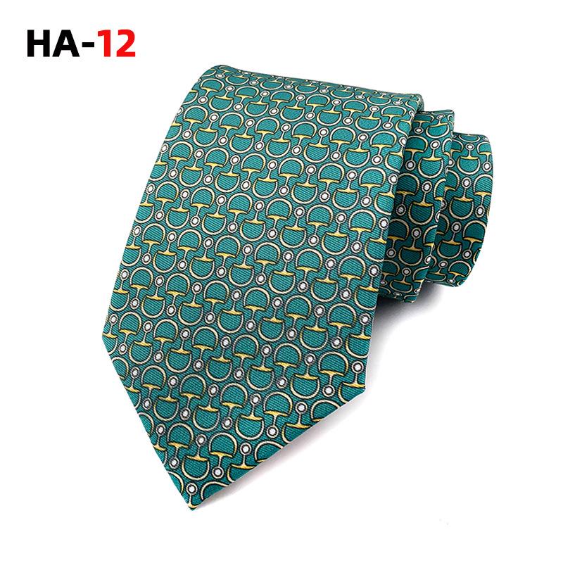 Mode Retro Druck Imitation Seide Stoff Herren Krawatte