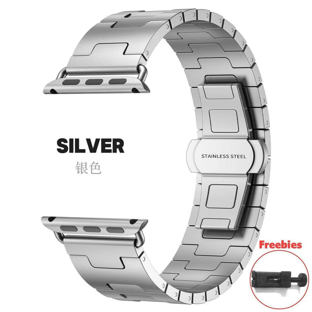 Luxurious Titanium Band For Apple Watch Series 10 46mm 42mm Metal Business Bracelet iWatch Ultra1/2 49mm 45mm 44mm 38mm 40mm 41mm Watchband SE