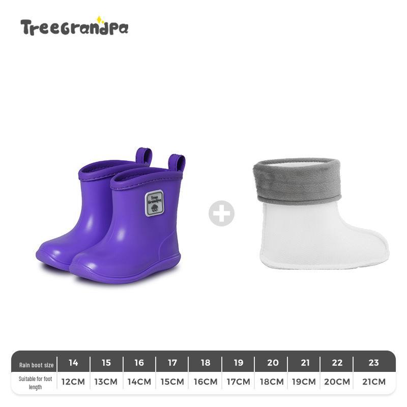 Children's Non-slip Lightweight Mid-calf Rain Boots - Soft Sole for Boys and Girls