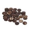 50pcs Double Hole Natural Coconut Shell Buttons Coconut Texture Wooden Sewing Buttons  DIY Sewing