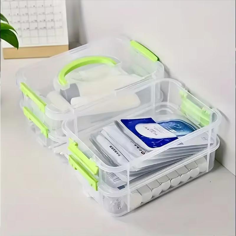 Transparent Visibility Building Blocks Storage Box Stackable Moisture Proof Grid Drawer Classification Tool for Organization