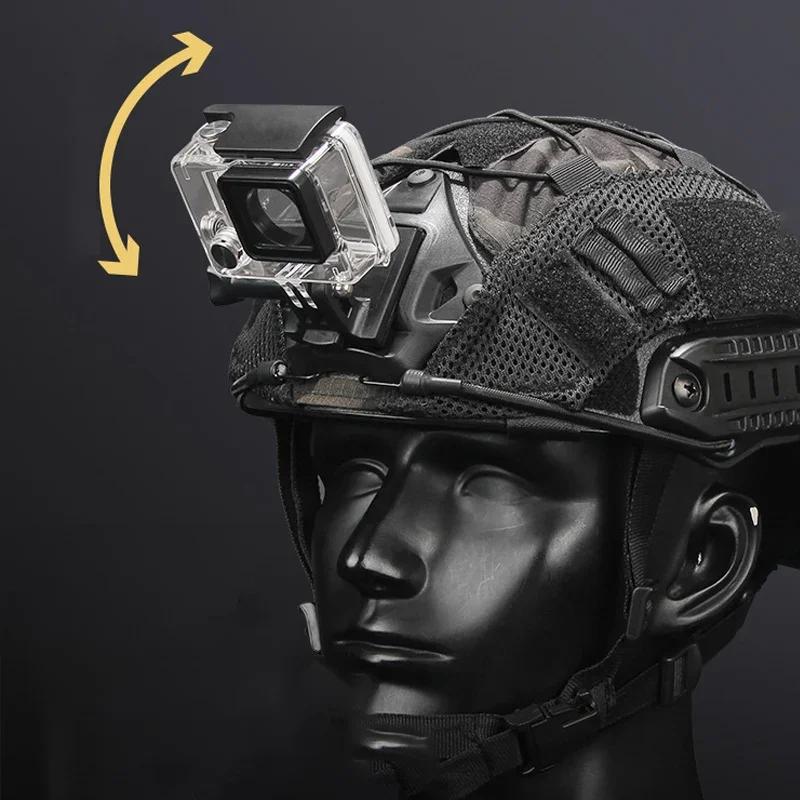 FAST MICH NVG Helmet Adapter Tactical Helmet Base Fixed Mount For GoPro Hero Action Camera Holder CS Outdoor Hunting