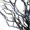 Artificial Bouquet Branches Blue Plastic Floral Garland for Christmas Wreaths and Party Decoration