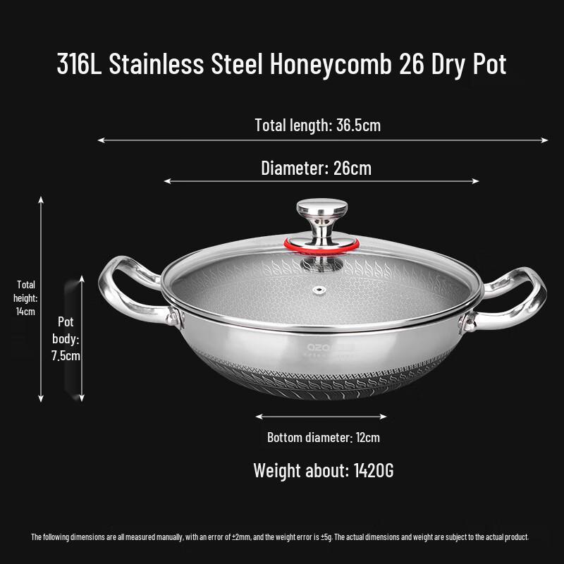 Zhi Shi 316 Stainless Steel Non-stick Wok