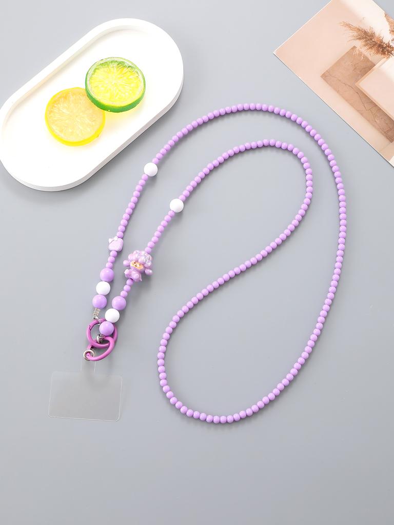 Summer New Cartoon Cute Lamb Phone Case Hanging Chain For Women's Crossbody Chain With Transparent Card