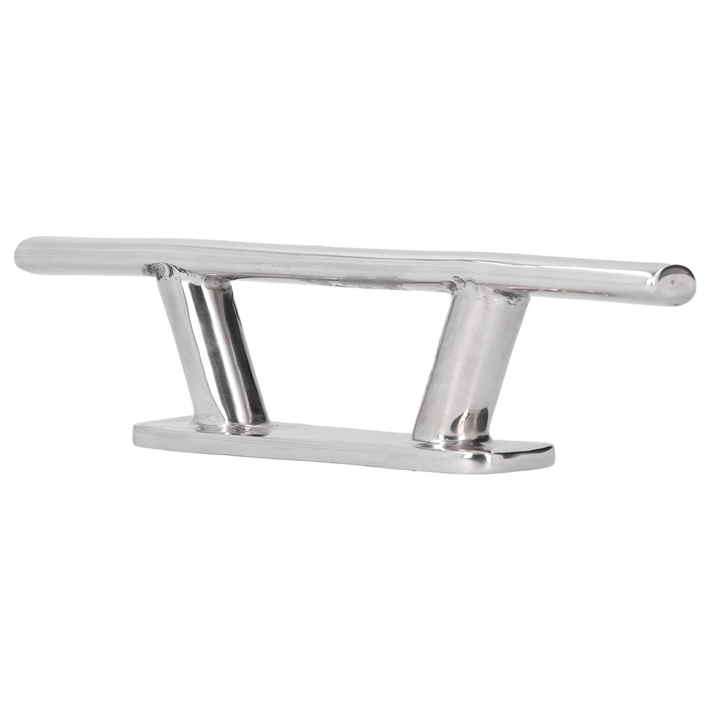 200mm 8in Stainless Steel Mooring Cleat Elliptical Tube Type Dock Deck Rope for Boat Yacht RV