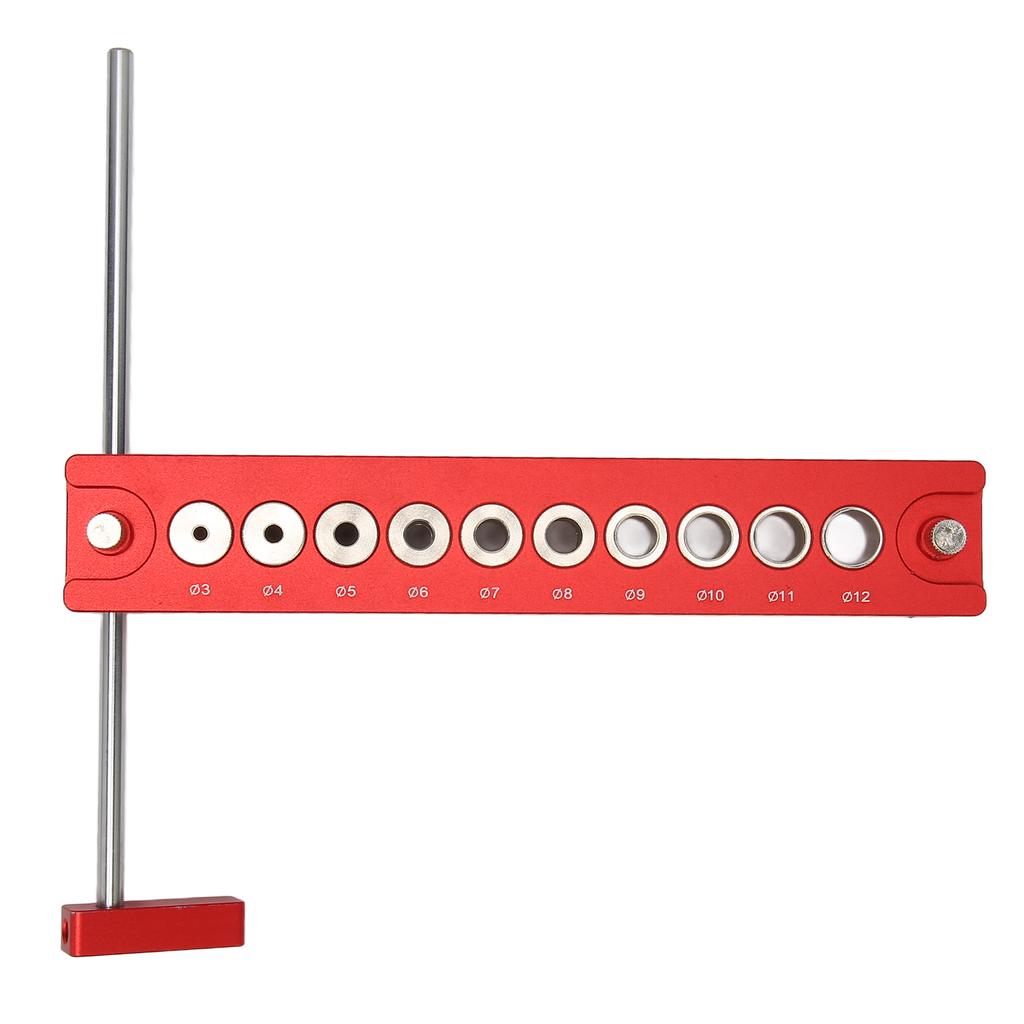 Bohrlochlehre Holzdübel Lochstanze Locator 10 in 1 45 Grad 90 Grad Aluminiumlegierung Bohrhilfe für Holzbearbeitung