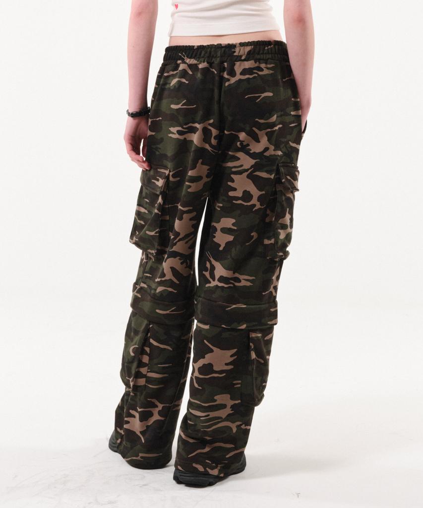 Podeowedeo Double Pocket Camouflage Pants (Khaki)