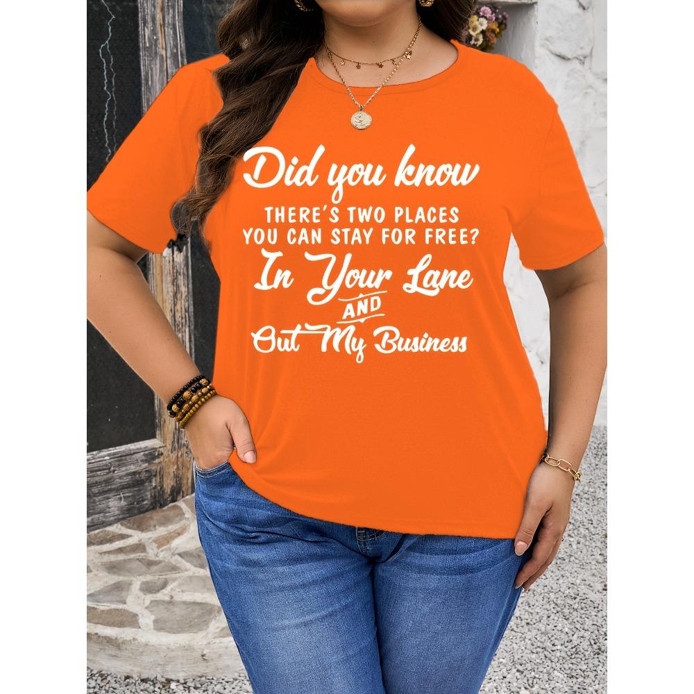 Damen Baumwolle Kurzarm T-Shirts Zwei Orte, an denen Sie kostenlos übernachten können Damen-T-Shirt Freche Statement Grafik Lässig Rotes Oberteil