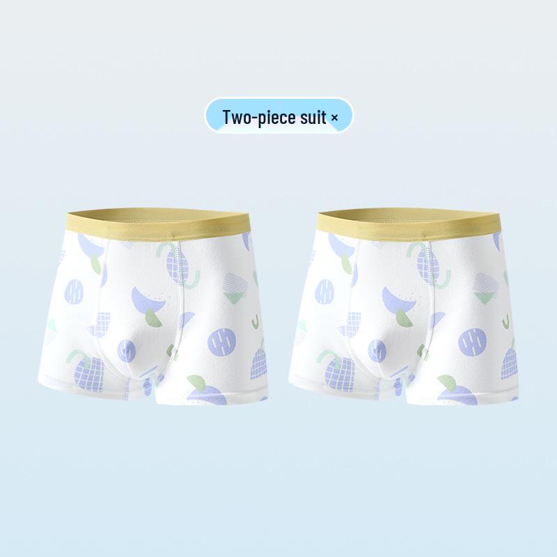 Set of 26 New Boys' Cotton Boxer Briefs - Antibacterial, Skin-Friendly, Breathable Four-Corner Shorts