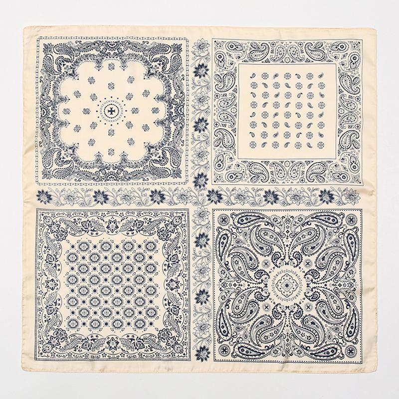 Fashion Print Silk Hairbands Scarf Women  Spring New Elagant Floral Bandana Neck Kerchief Head Bands Foulard Female Scarfs