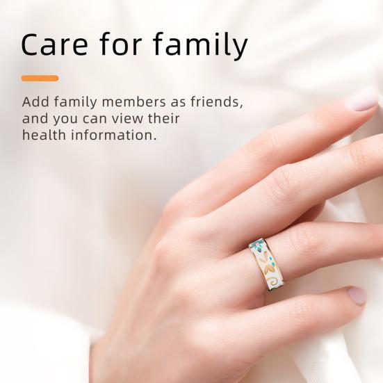 Smart Ring Health Waterproof Universal Bluetooth-compatible Tracker IP68 Sleep Tracking Motion Monitoring Smart