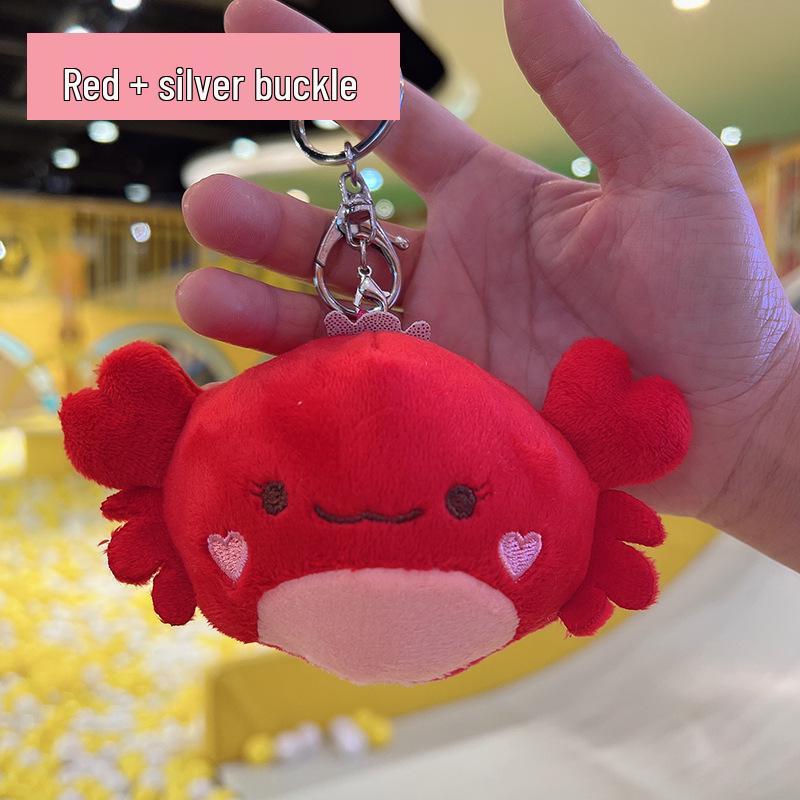 Crab Pendant & Plush Mini Backpack Charm