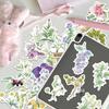 50 Sheets Creative Chinese Medicine Plants Cartoon Stickers for DIY Journal Decoration