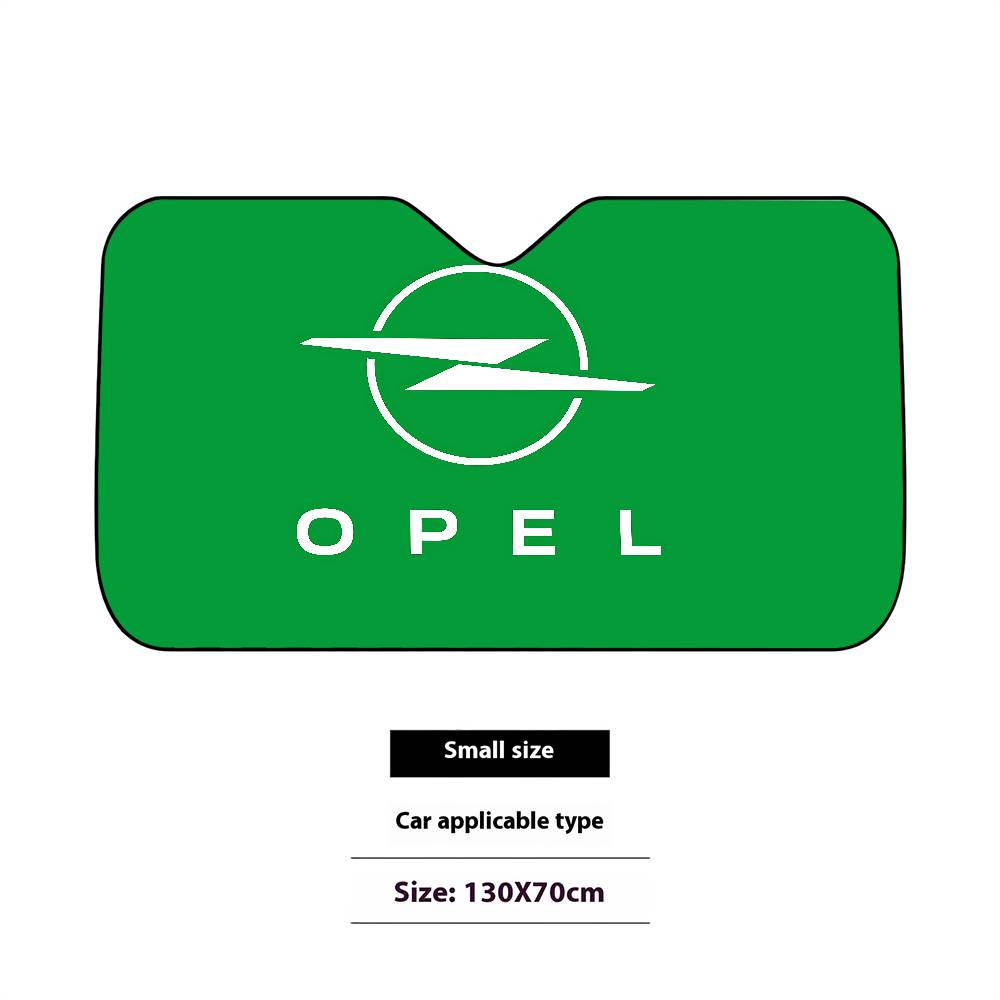 

OPEL ЛОГОТИП Автомобильные шторки от солнца 130x70см Автомобильный солнцезащитный козырек Чехол на лобовое стекло Защита от УФ Автомобильный козырек Аксессуары для автомобилей 130x70cm