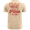 Men's Vintage T-Shirt Pizza Back Print Print Shirt Tee Print Funny-