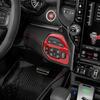 For Dodge Ram 1500 -2026 Red Interior 4WD Adjustment Switch Decor Cover Trim