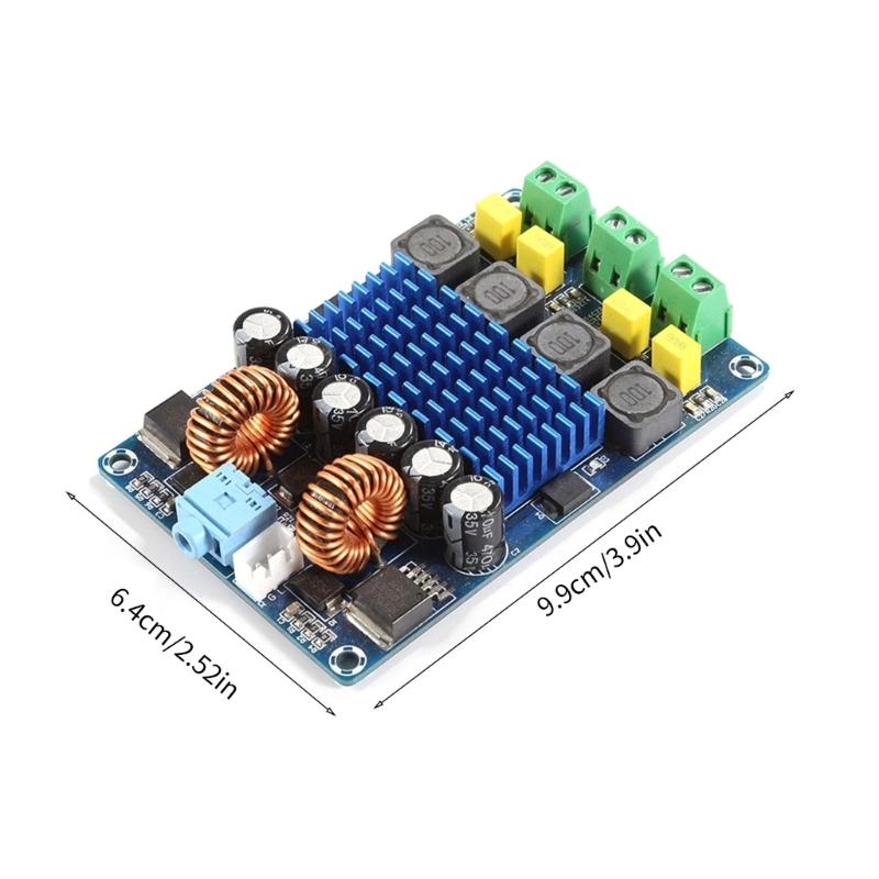 Placă amplificator de putere cu 2 canale XH-M642, placă amplificator digital cu amplificare automată, 2 canale, pentru home theater și studio de înregistrări