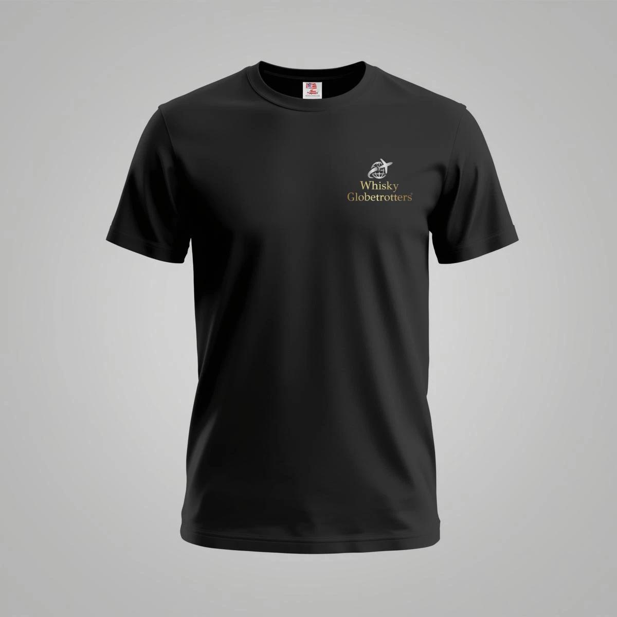Whisky Globetrotters® T-Shirt – Left Chest Logo & Full Back Print 3XL