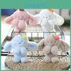 Fluffy Rabbit Charm Cute Bunny Keychain Plush Bag Accessory Soft Toy