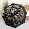 1pc Lion Head Ornament Automatic Umbrella - Automatic Opening And Closing, Sturdy Iron Frame, Formal Occasions Yy251018209