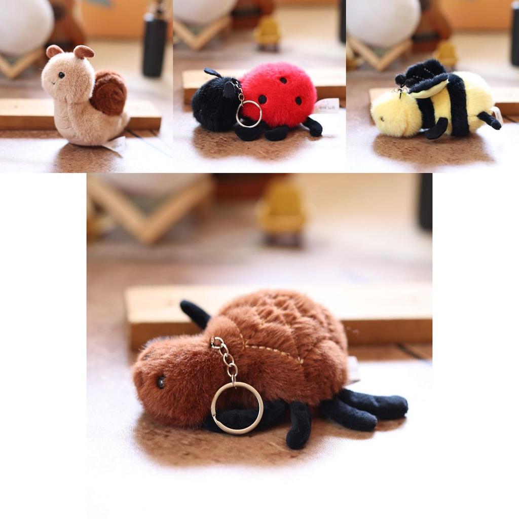 Cute Insect Plush Keychain With Soft Material For Backpack Decor And Gift