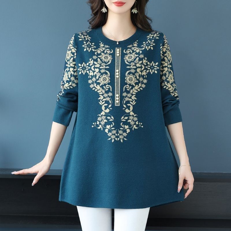 Sweater for Women Oversize Winter Thickened Pullover Warm Knitted Layer Stretchy Long Sleeve Jumper Tops