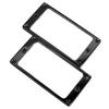 2PCS Electric Guitar Pickup Frame Zinc Alloy Flat Humbucker Pickup Mounting Ring Cover 4x4mm Black