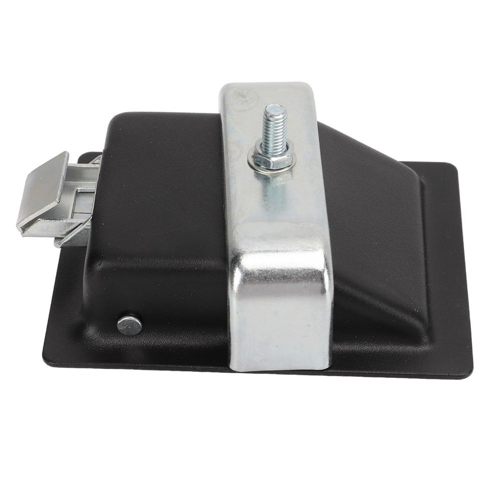 2 Pcs Replacement Lock Carbon Steel RV Handle Latch Black With Keys Toolbox Cabinet Lock Zinc Alloy Trailer Lock Panel Door