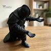 Stylish Desktop Pen Display 3D Printed Knight Holder, Medieval Armor Pencil Stand Figurine Organizer, Creative Ornament for Office Study Gaming Table