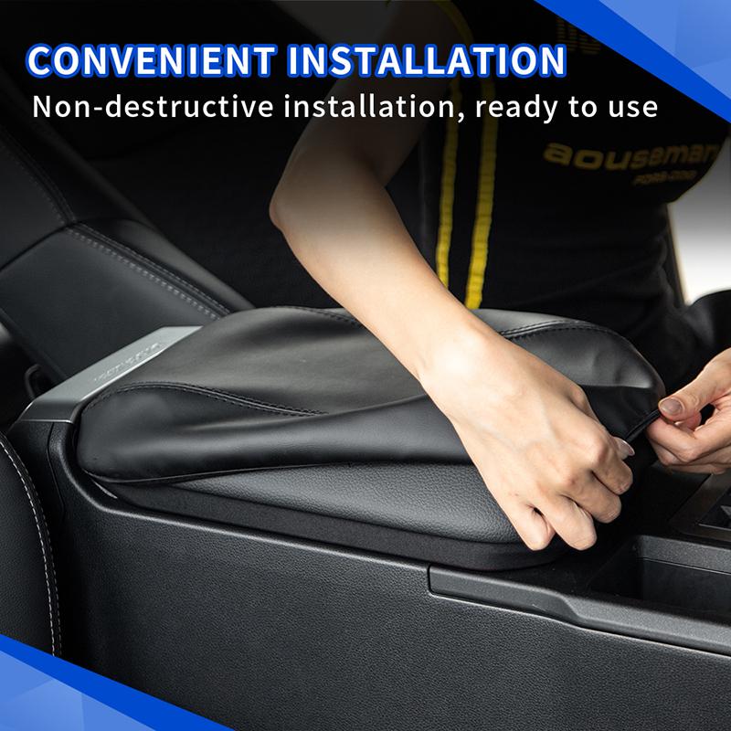 Armrest Cover Pad Pu Leather Cover For Toyota Prado LC250 2025 2025 Armrest Box Surface Cover Mat Car Center Console Protector