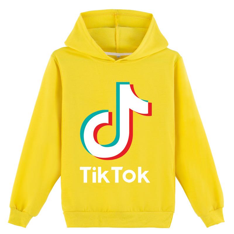 Soft Children Hoodie with Trendy Music Social Media Logo Graphic, Long Sleeve Pullover Sweatshirt for Autumn Winter Daily Casual Sport Wear for Kids