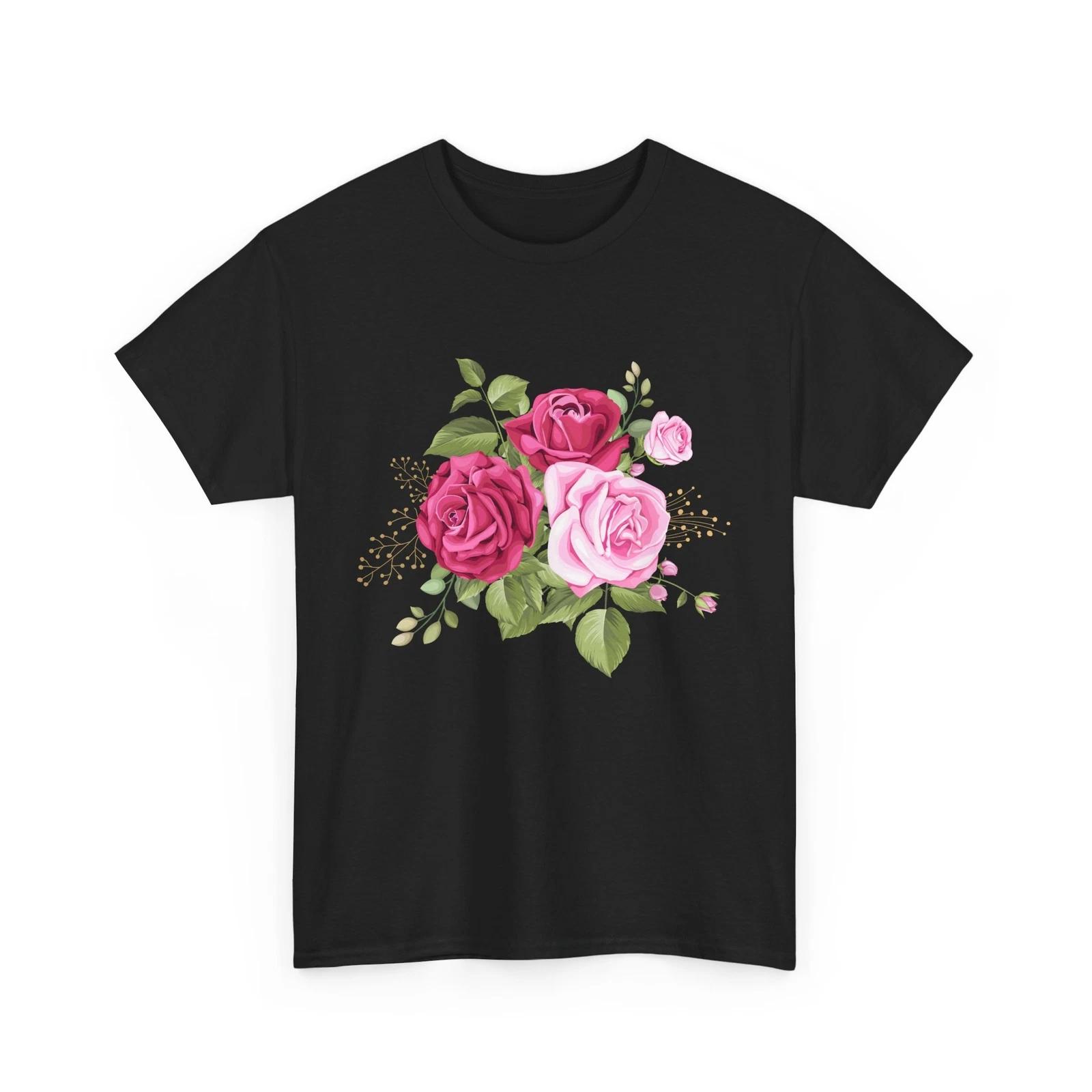 Roses Shirt, Rose Lovers T-shirt, Gardening Flowers Nature Women Girls S