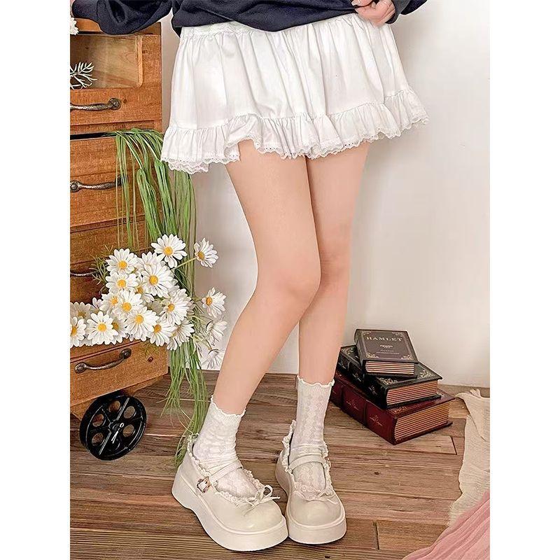 Black retro platform heightening Mary Jane single shoes autumn new sweet bow Lolita small leather shoes women