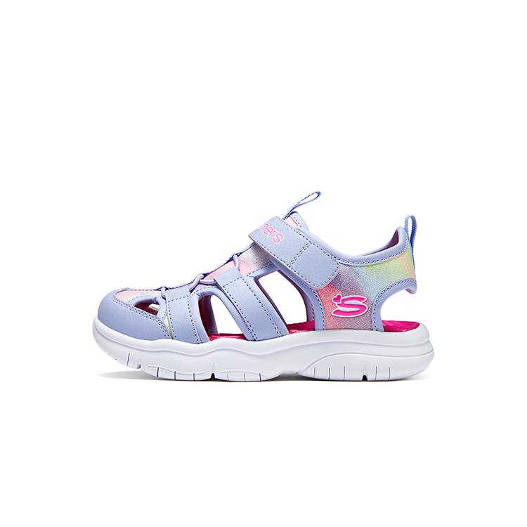 Skechers Fashionable Comfortable Durable Breathable Kids Sandals Kids sandals Purple 303276L-LVHP 27.5