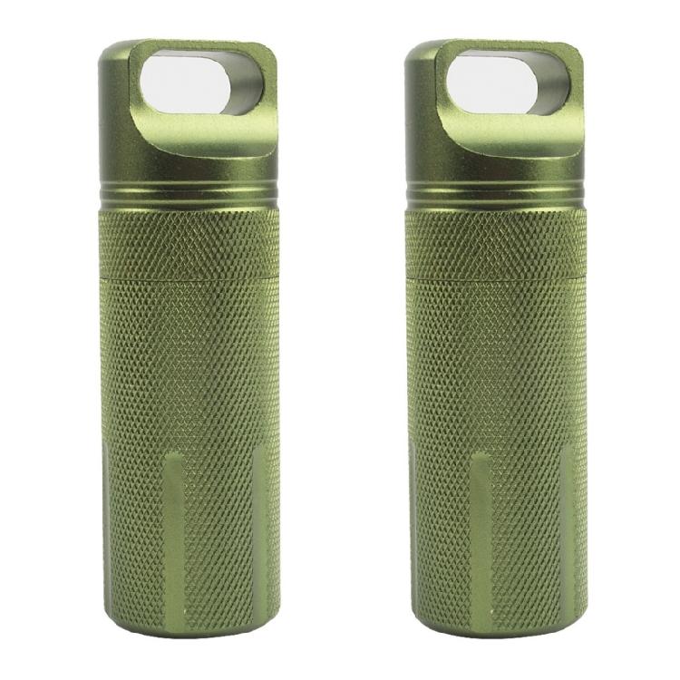 Aluminum Alloy Pills Box Waterproofs Medicine Box Case Keychains Holder Container Bottles Small Travel Medicine Bottle