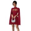European and American women's clothing design sense party feeling hip skirt early autumn new dress