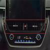 For Toyota for Corolla - Car Dashboard center Air Vent Trim Bright Red