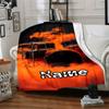 Drum Set With Orange Smoke Home Blankets Comfortable Soft Lightweight Multiseasonal Blanket For Picnics Sofas Offices Beds Living Rooms Perfect Gift