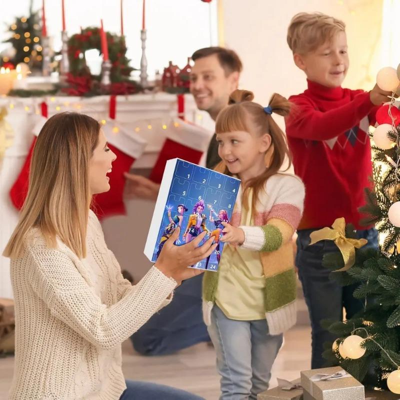 Kpop Hunters Überraschungsbox mit 24 Schlüsselanhänger-Spielzeugen, Halloween-Dekorationen, Weihnachtsgeschenke für Kinder, Erwachsene und Teenager